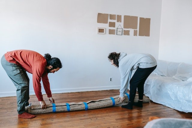 people renovating their house